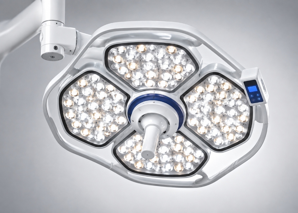 Double dome LED OT light for surgical procedures