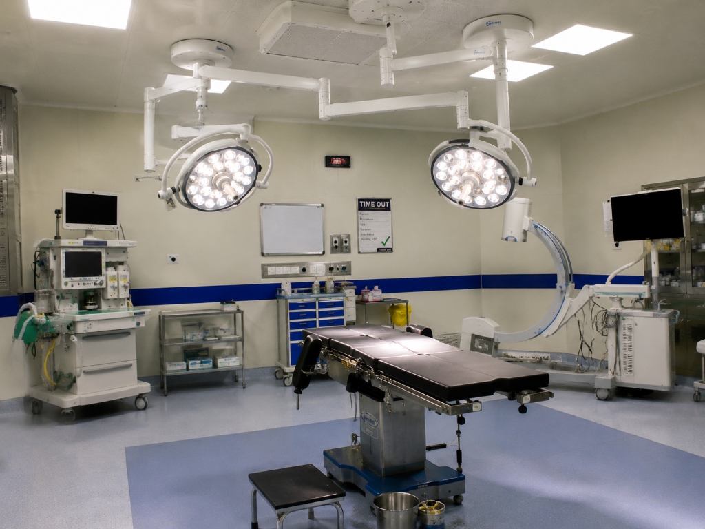 Modular operation theatre equipped with dual LED OT lights