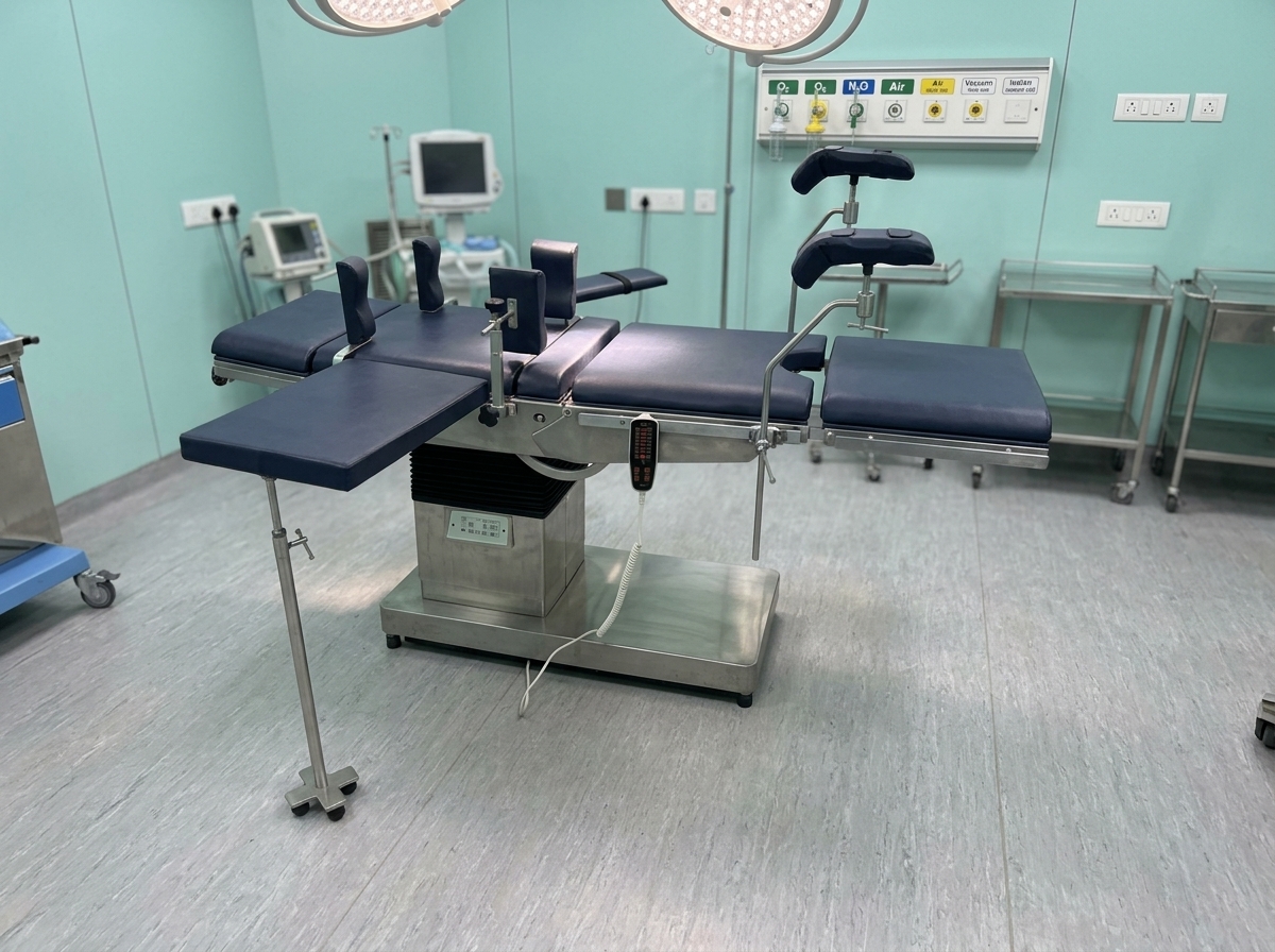 C Arm Operation Table with radiolucent top in modular OT