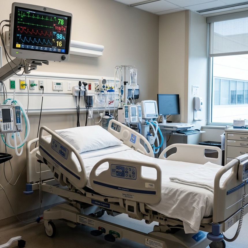 Hospital Cleanroom HVAC Duct and AHU Integration Hub
