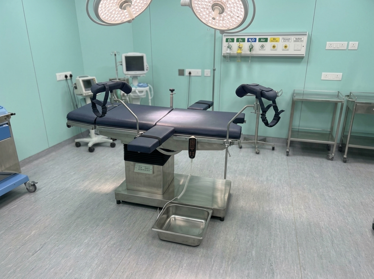 Gynecology OT Table with lithotomy leg crutches